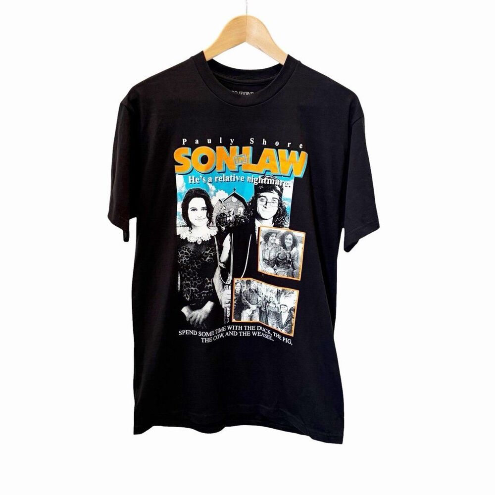 Pauly Shore Son in Law T Shirt Medium Black Movie Graphic Country Boy Tee